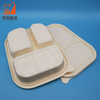 Eco-Friendly Corn Starch Food Packaging Biodegradable Tray Catering And Canteen Disposable 3 Compartment Food Box