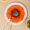 Factory In STOCK Eco-friendly Microwavable 150mm Biodegradable Cornstarch 6" Food Dish Plates for Party Wedding Picnic