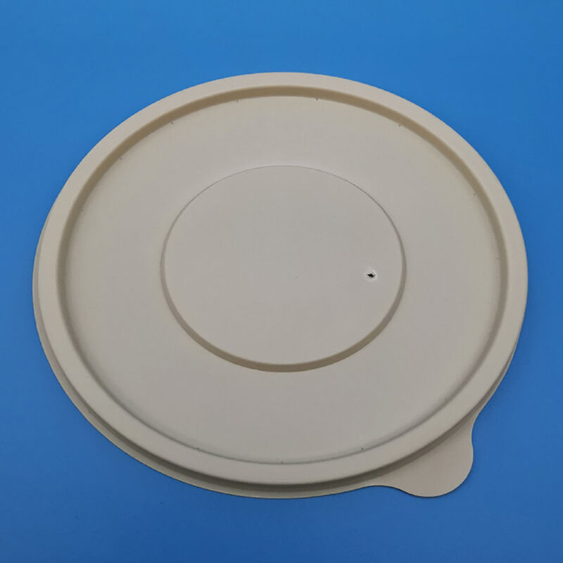 Eco-Friendly Biodegradable Plastic Takeaway Food Packing Hot Noodle Soup Flat Lid Disposable 120 Mm Corn Starch Bowl Lid
