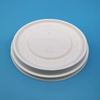 Customize 98mm Biodegradable Corn Starch Hot Cold Coffee Drink Round Flat Disposable Ice Cream Cup Lid
