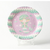 Wholesale Biodegradable Paper Plates Birthday party Picnic Plates Cake Colored Paper Plates disposable meal plat