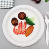 8 inch Cornstarch Bio-Based Custom Color Disposable Festival Food Dessert Cake Plate Party Supplies Tableware Plate Set