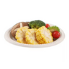 8 inch disposable dinnerware plate corn starch eco friendly single use white round plates disposable food serving plate