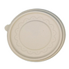 Customize 150mm Biodegradable Corn Starch Hot Cold Coffee Drink Round Flat Disposable Ice Cream Cup Lid
