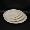 9 Inch 100% Food Grade Material biodegradable Plates Microwaveable Disposable Food Container Plates cornstarch