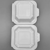 Wholesale 6 inch clamshell biodegradable container takeaway box fast food packaging
