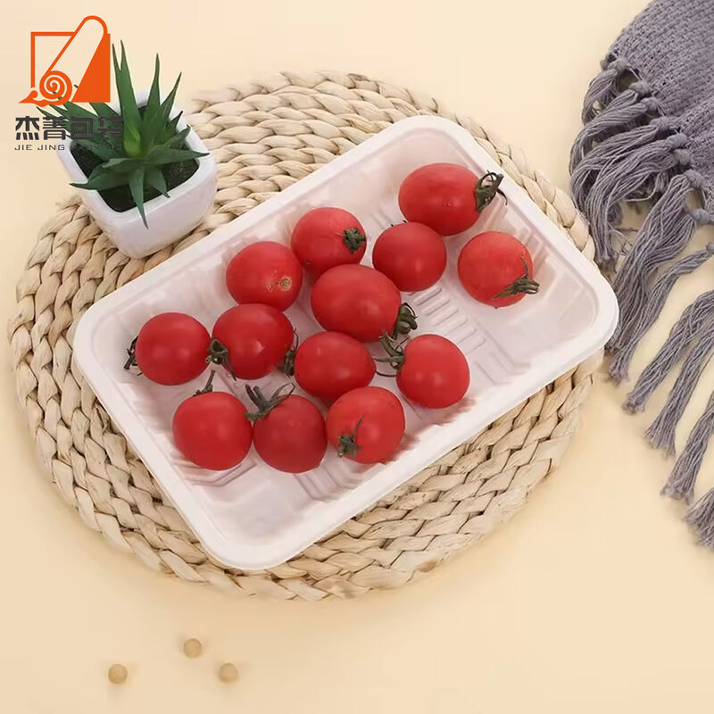 Wholesale Biodegradable Ecofriendly Food Grade Corn Starch Based BBQ Picnic Meat Trays For Outdoors Party