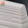 Factory price Disposable corn starch Biodegradable square tray, Biodegradable Disposable Starch Plate for fresh fruits