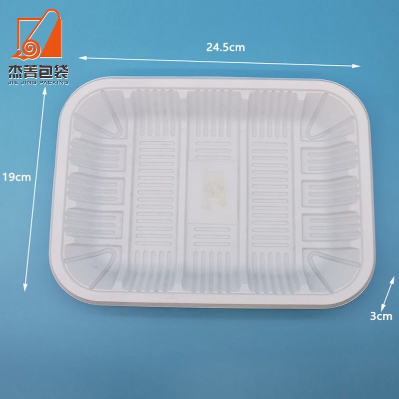 Biodegradable Food Container Fresh Chicken Corn starch food tray Packing Disposable Meat Tray