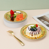 Suppliers undertake custom orders Paper plate Disposable Biodegradable Plate for Birthday Party in 7 inch size