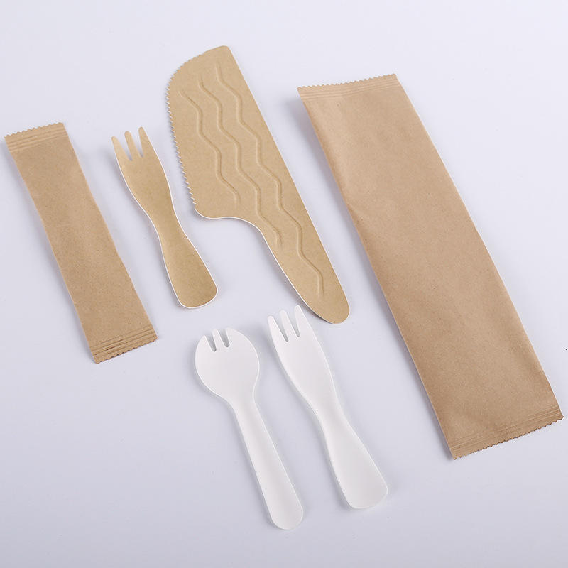 Eco Friendly Dessert Ice Cream Paper Spoon Disposable Cutlery with Custom Logo