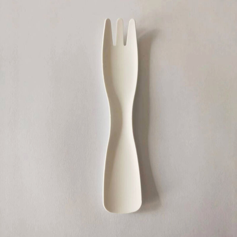 High quality OEM Paper fork knife Biodegradable cutlery Disposable cake fork