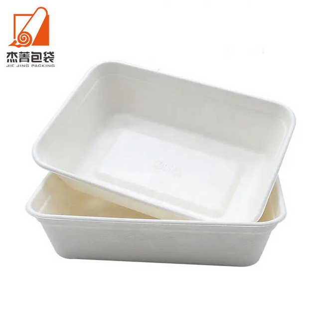 650ml food box compostable disposable biodegradable take-out school breakfast bagasse food container lunch box