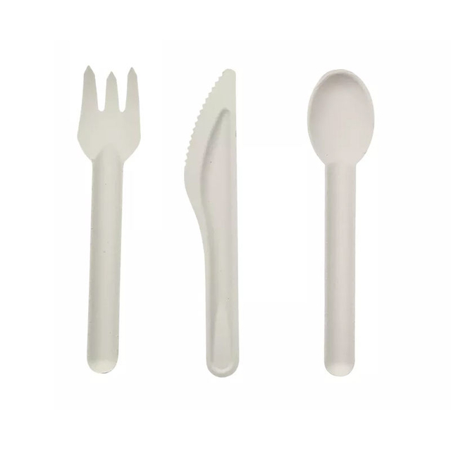 Manufacturer Wholesale bagass material Disposable Bagasse Paper Spoons
