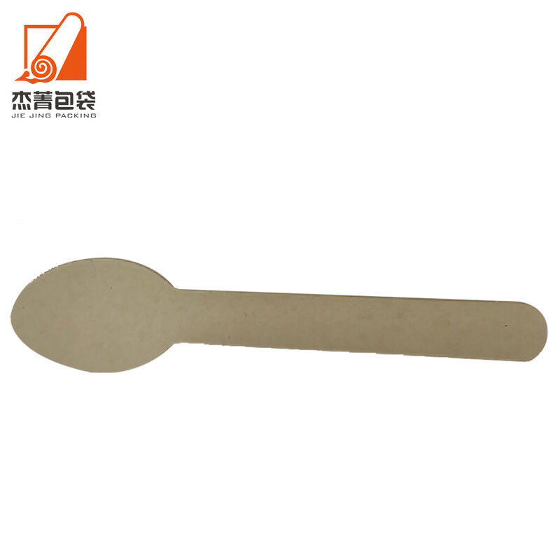 Biodegradable Compostable Sugarcane Bagasse Cutlery Spoon Set Food Grade Dinnerware for Party Desserts