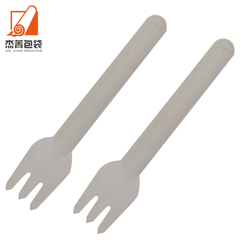 Eco-friendly disposable Baggasse cutlery set disposable Baggasse forks