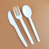 Disposable Biodegradable Corn Starch Knife Fork Spoon Pack Set Compostable Cornstarch Cutlery