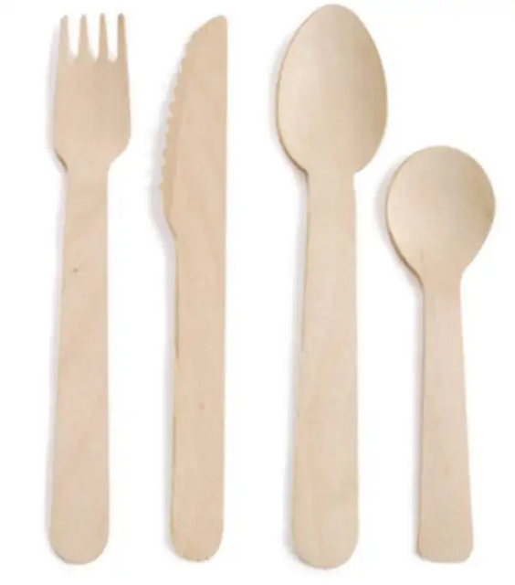 Wooden cutlery