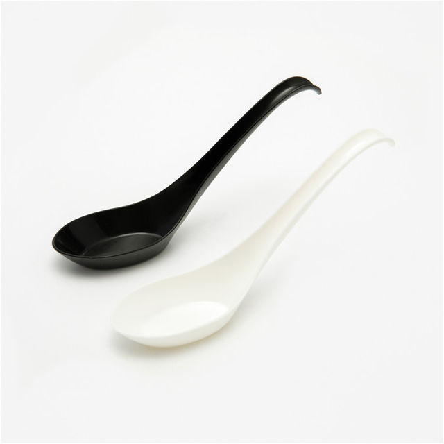 High Quality Disposable Cornstarch Tableware Spoon Biodegradable Cutlery Chinese Soup Spoon
