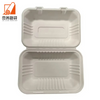 Cheap Biodegradable Disposable Compostable Sugarcane Take Out Food Containers 9*6* Bagasse Clamshell