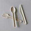 Wholesale Compostable Biodegradable Disposable Bagasse Sugarcane Pulp Cutlery Tableware Knife Fork Spoon