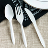 Compost Custom logo Printing Disposable Corn Starch Cutlery Biodegradable 160mm Length Corn Starch Fork Knife and Spoon Set