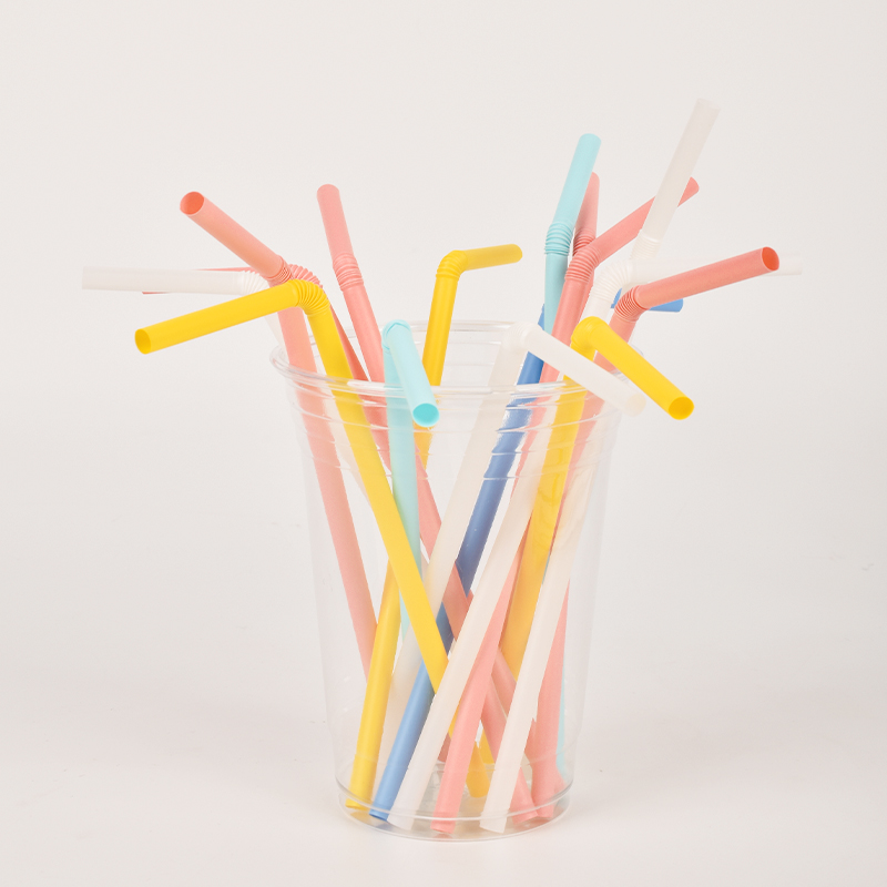 Hot Sales Disposable Biodegradable Compostable PLA Straw Parties Bars Free Printed Drinking Straws