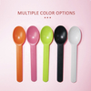 Colorful Yogurt Ice Cream Spoon Disposable Biodegradable Ice Cream Spoons