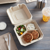 Sugar cane tableware disposable biodegradable tableware lunch box food pulp box