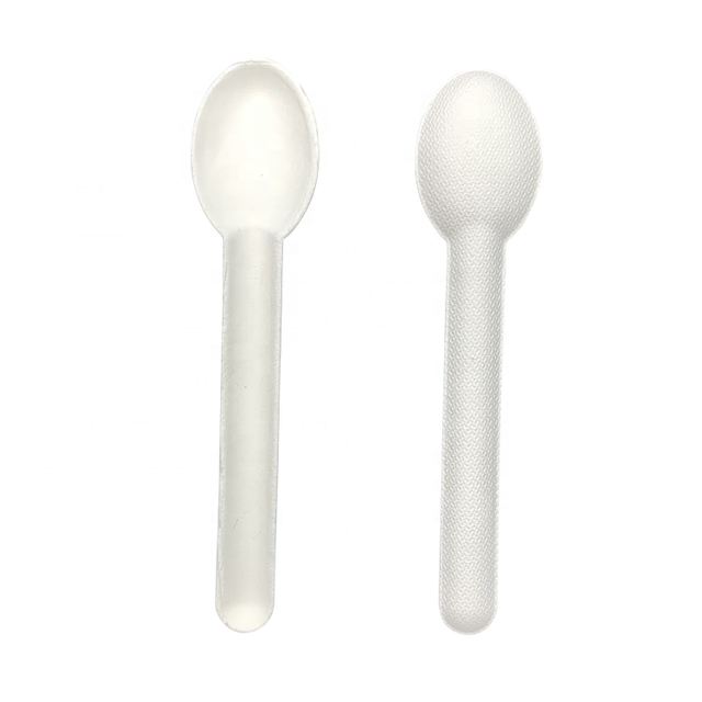 100% Bagasse Cutlery Compostable Knife Fork and Spoon Eco Cutlery Set Sugarcane Bagasse Paper Cutlery