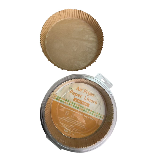 Wholesale air Fryer Food Grade Disposable Paper Liners Round White Kraft air Fryer Paper Bowl