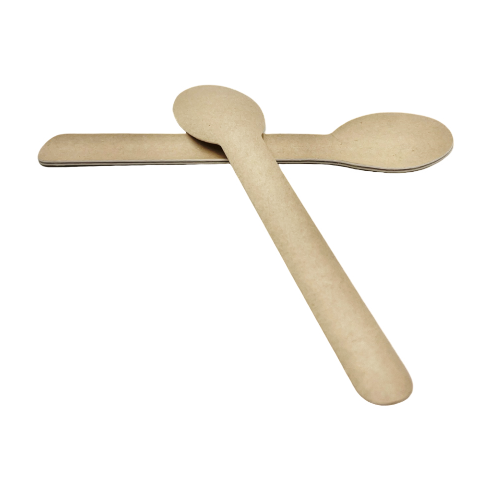 Eco Friendly BPI 100% Compostable Paper Cutlery Paper Spoon
