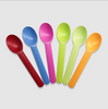 Creative PLA PP Disposable Ice Cream Colorful 15cm Coffee Ice Cream Spoon