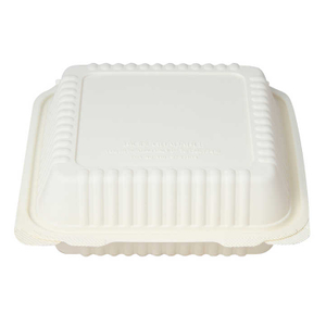 Eco-friendly Biodegradable Disposable Microwaveable TakeOut Food Containers Corn Starch Lunch Box Microwave Disposal Container