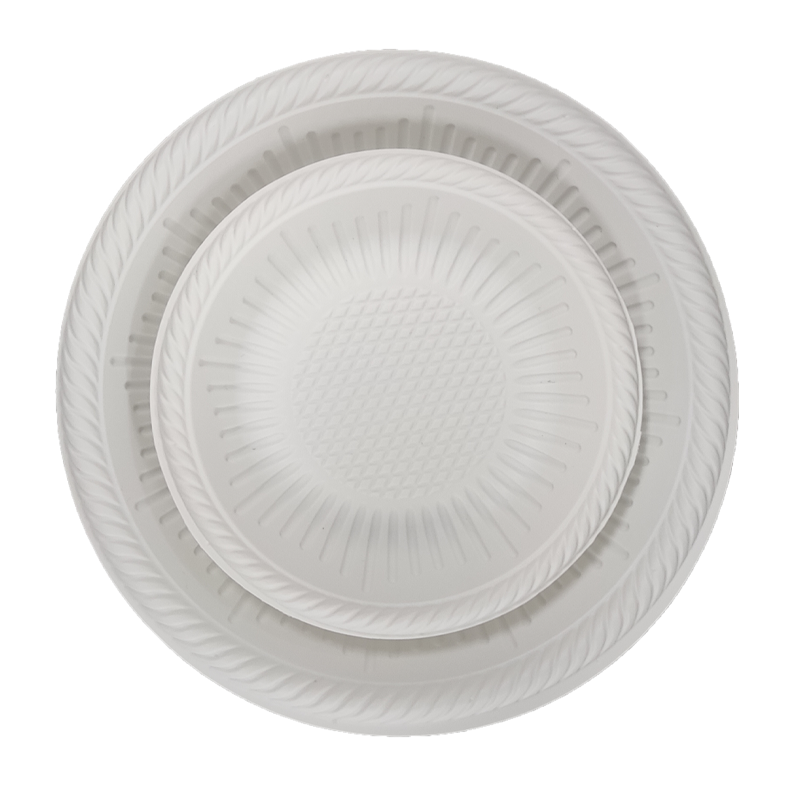 Cornstarch Biobased Eco Friendly Serving Plates Perfect Dinnerware Disposable Plates