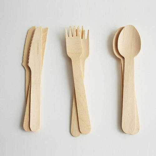 Whole Wooden Cutlery Set Knife Spoon Fork OEM Bulk Packing Disposable Flatware Sets for Hotels Restaurants Camping