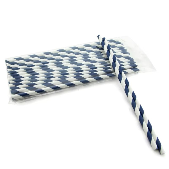 Biodegradable Paper Drinking Straw Colorful Customized Printed Straws
