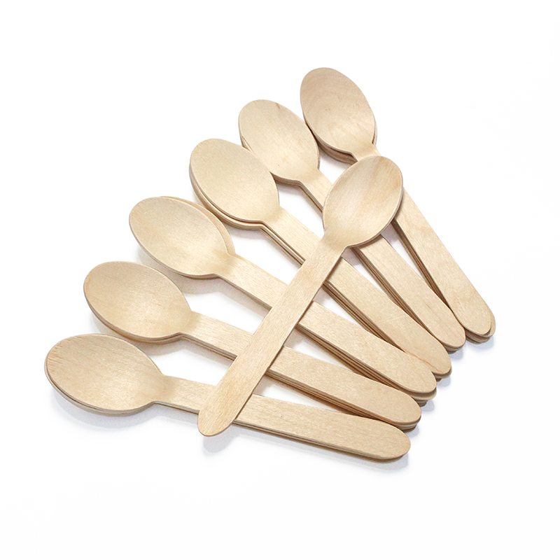 Lightweight Disposable Wooden Tableware Cutlery Eco-Friendly for Events