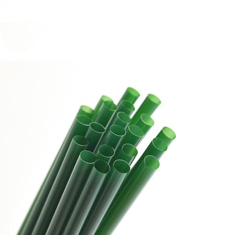 100% Biodegradable Compostable Plastic Pla Red Straight Straws Food Grade