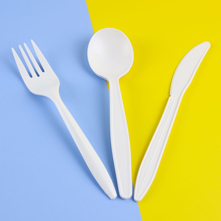 Biodegradable & Compostable Bioplastic Disposable PLA Plastic Cutlery & Utensils, PLA Forks Cutlery