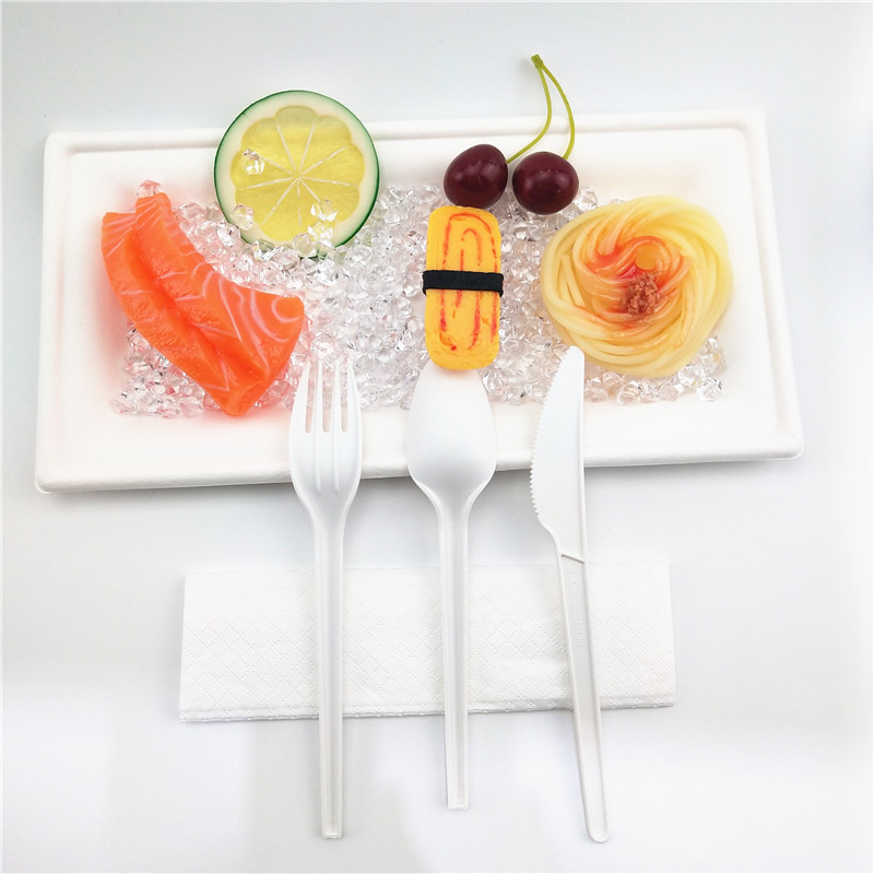 Biodegradable Cutlery Composable PLA Airline Cutleries Disposable Biodegradable Plastic Cutlery