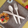 Logo Customized Cornstarch Cutlery Disposable Knife Fork Spoon Eco Friendly Disposable Cutlery