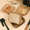 Air Fryer Paper with Food Grade Perforated Degradable Paper with Both Sides Silicone Paper