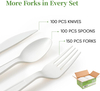 Eco-friendly Cutlery Sets Cornstarch Biodegradable Cutlery Disposable
