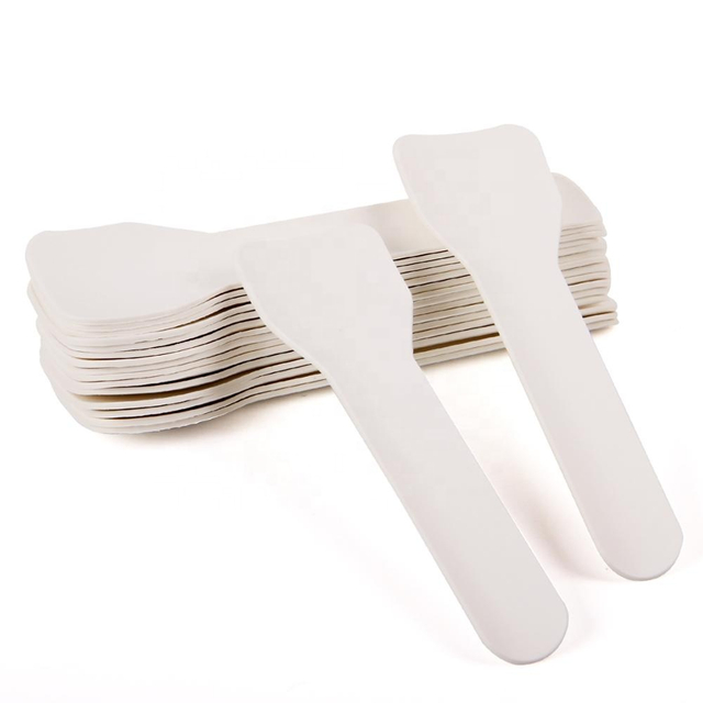 Biodegradable Disposable Paper Spoons Ice Cream Spoon