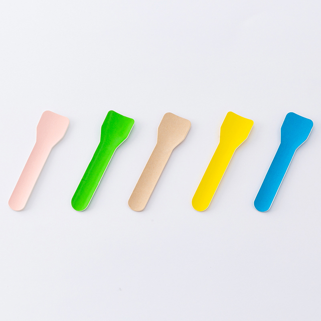 Paper Ice Cream Spoon Eco Friendly Biodegradable Compostable Ice Cream Spoon