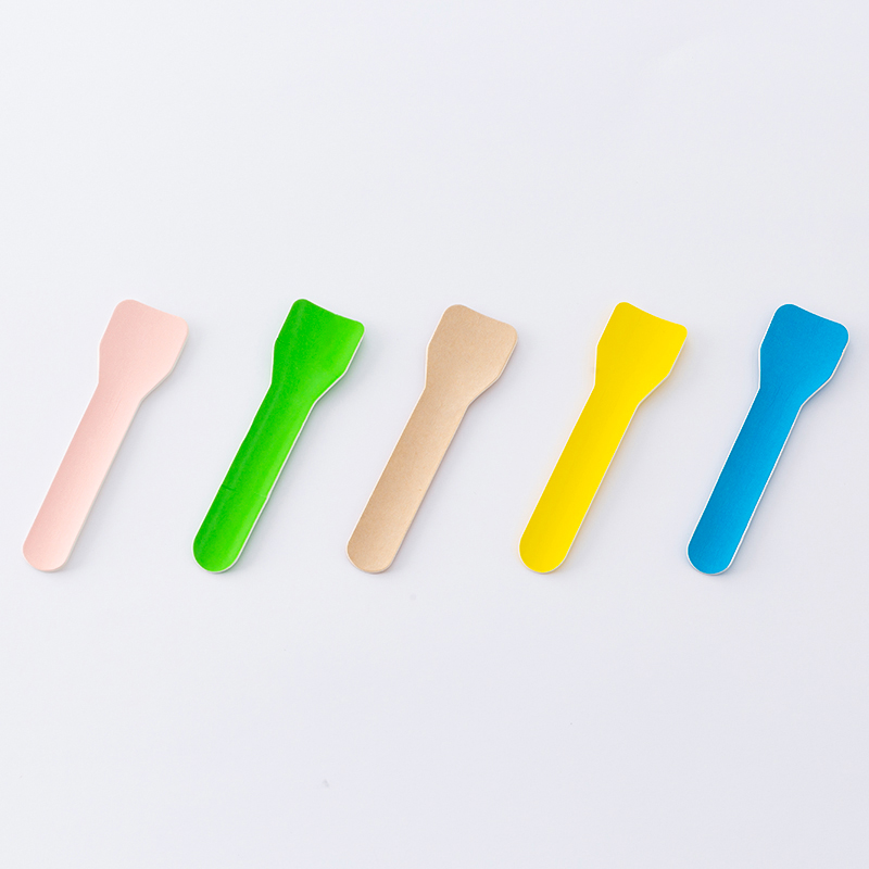 Paper Ice Cream Spoon Eco Friendly Biodegradable Compostable Ice Cream Spoon