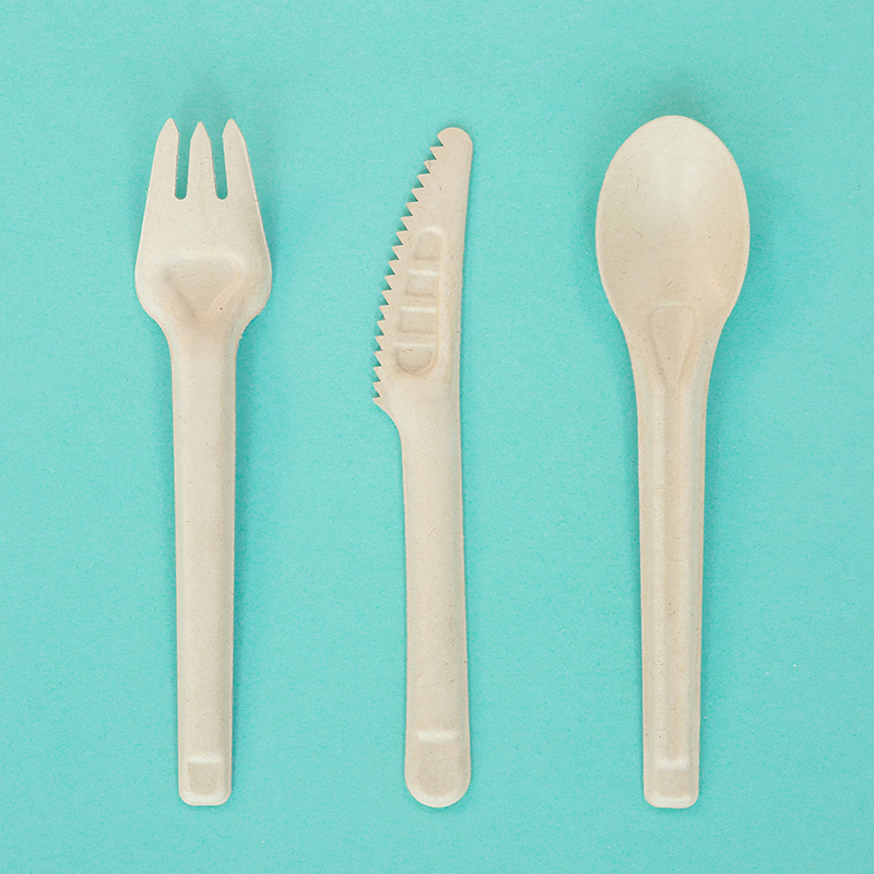 Hot Selling Eco-friendly Biodegradable Bagasse Cutlery Sugarcane Spoon Fork Knives With Huge Discount