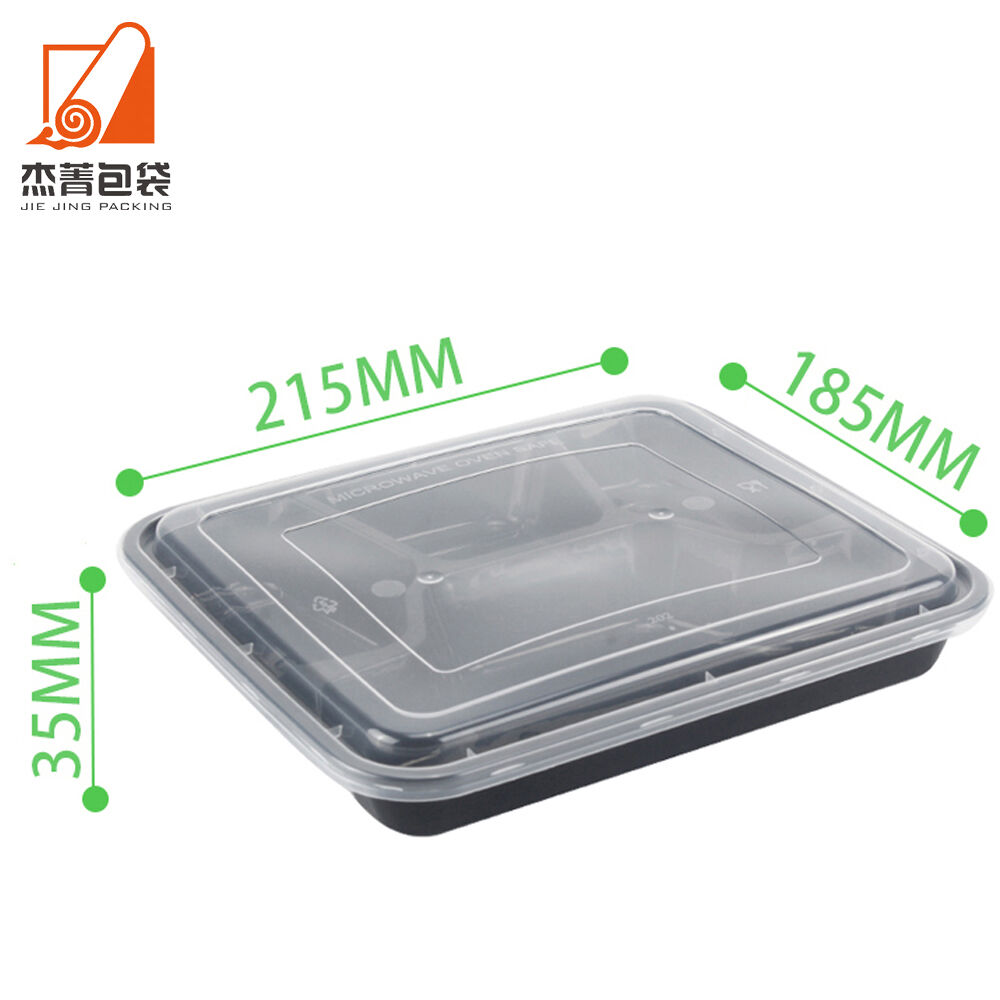 Food Container 4 Compartment Hot Food Disposable Takeaway Containers for Fast Food