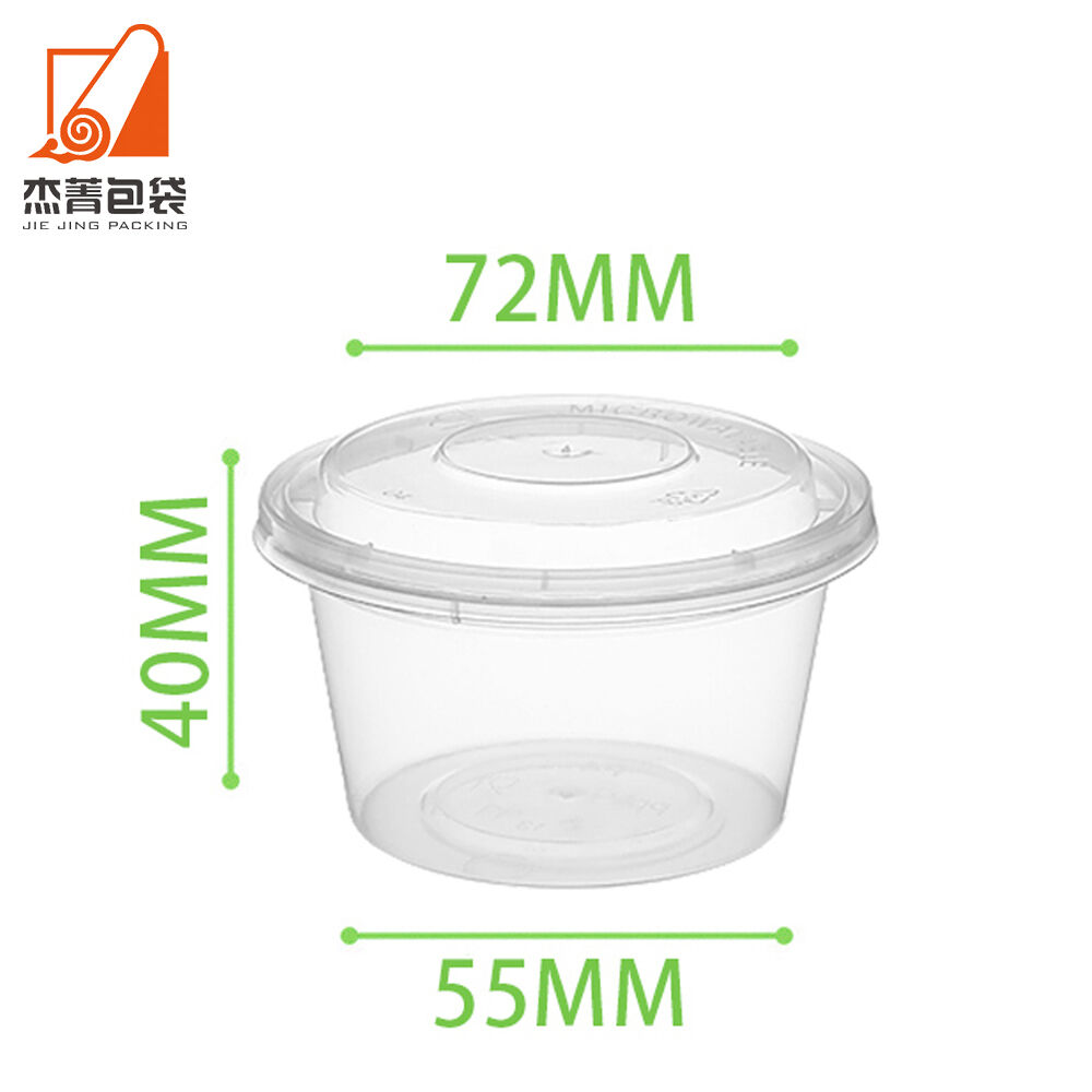 Factory Direct Sale Custom Logo Transparent Clear Deli Food Soup Plastic Container With Lid